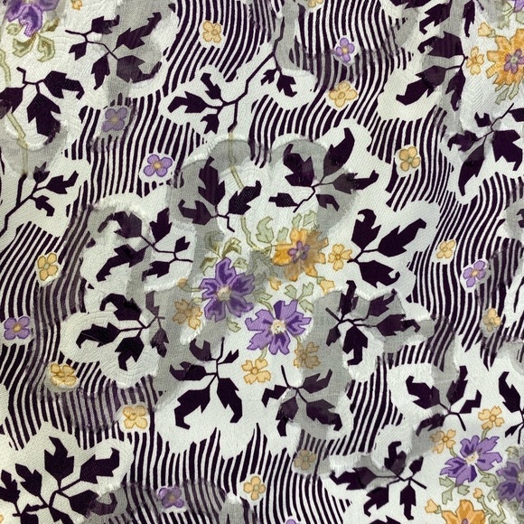 Rebecca Taylor Belle Bouquet Silk Blend Top in Snow Combo NWT $375 Retail - Picture 9 of 9